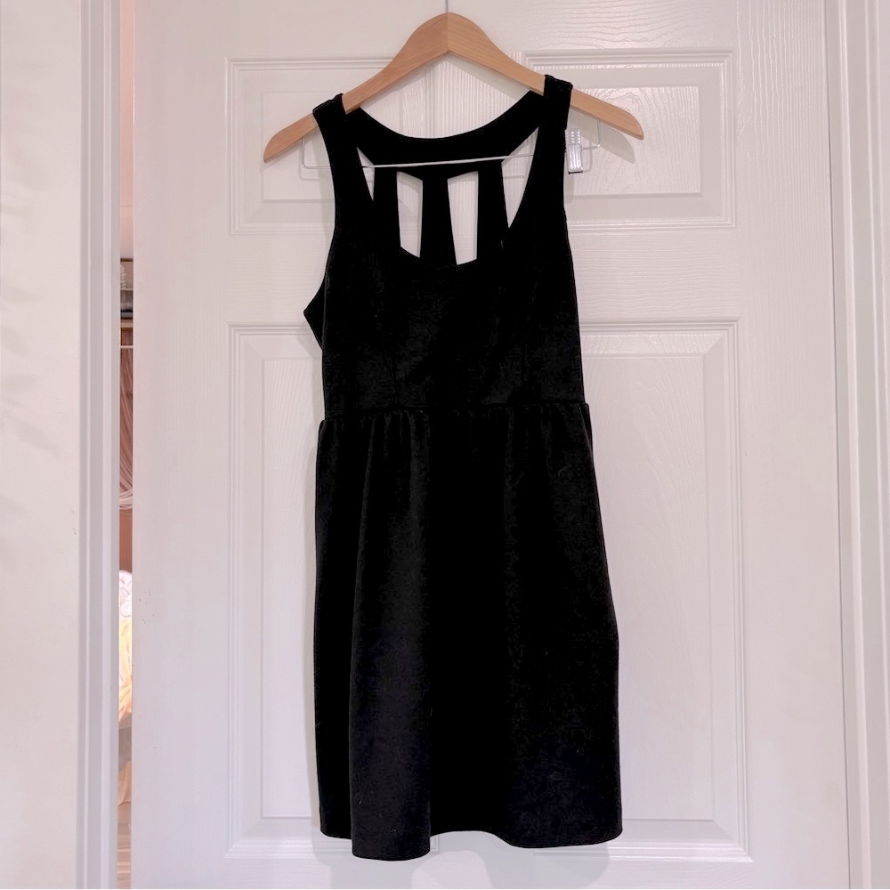 Urban Outfitters   Silence + Noise Black Cutout Mini Dress